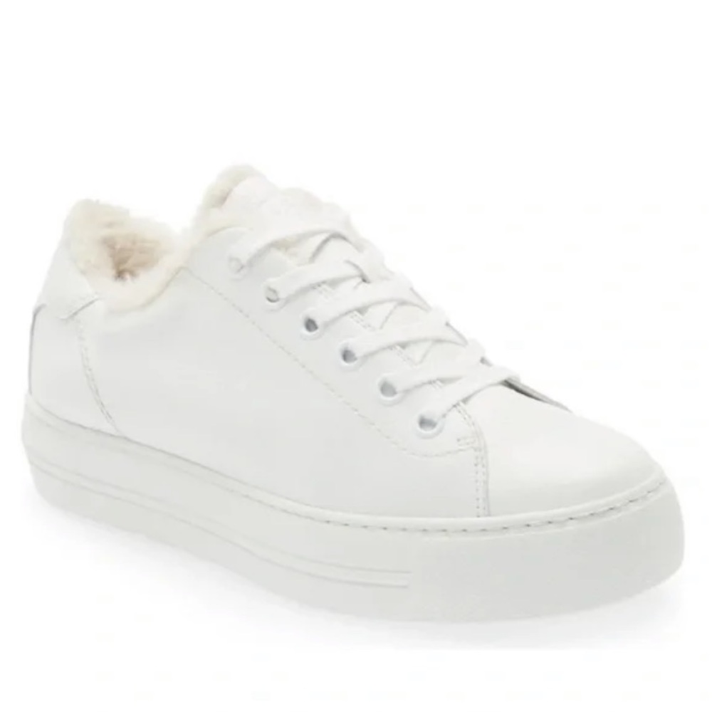 Fluff Faux Fur Lined Platform Sneaker
Never Worn, in Box